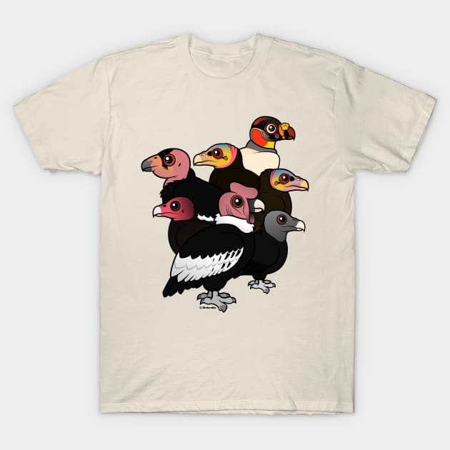 Birdorable Vultures of the New World T-Shirt by birdorable